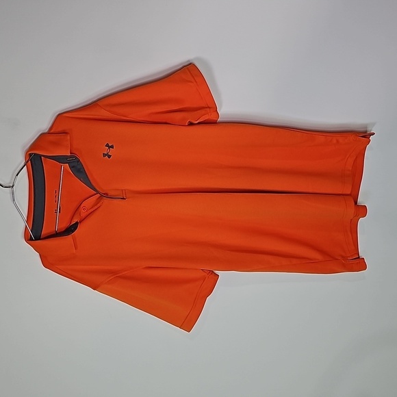 Under Armour orange XLT loose fit athletic short sleeve polo - Picture 1 of 6
